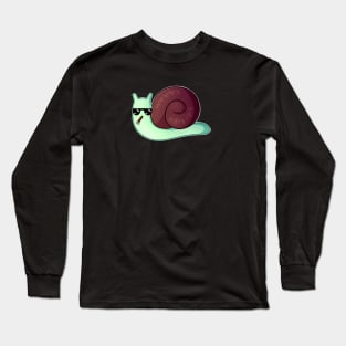 Snail Design Long Sleeve T-Shirt